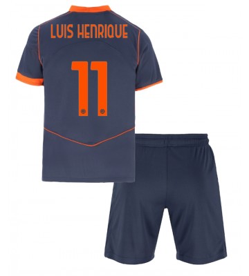 Inter Milan Luis Henrique #11 Replica Third Stadium Kit for Kids 2025-26 Short Sleeve (+ pants)